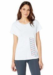 PUMA Women's Modern Sports Graphic TEE Shirt  XS