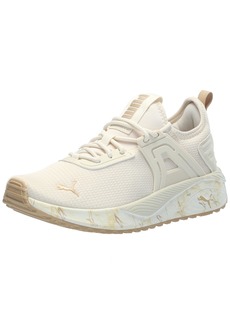 PUMA Women's Pacer 23 Sneaker MARBLEIZED-Alpine Snow Gold