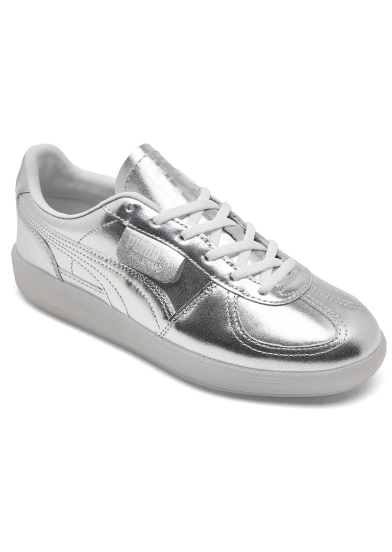 Puma Women's Palermo Chrome Casual Sneakers from Finish Line - Silver/Grey