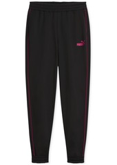 Puma Women's Piping Jogger Track Pants - Puma Black-garnet Rose