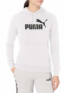 PUMA Women's Plus Size Essentials Fleece Hoodie White