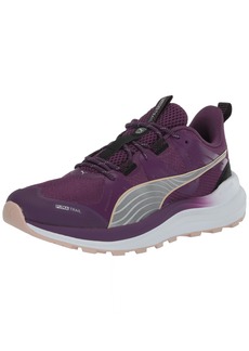 PUMA Womens Reflect Lite Trail Running Shoe Crushed Berry-PUMA Womens Black-PUMA Womens White