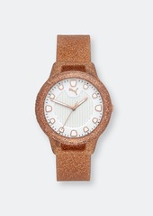 Puma Women\'s Reset P1002 Rose-Gold Silicone Quartz Fashion Watch - ONE SIZE