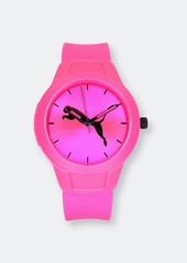 Puma Women\'s Reset P1015 Pink Polyurethane Quartz Fashion Watch - ONE SIZE