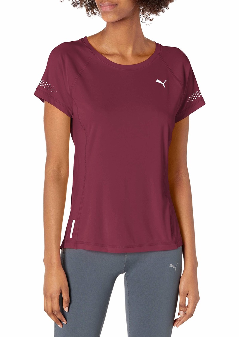 PUMA womens Runner Id Fitted Tee Shirt  XSmall US