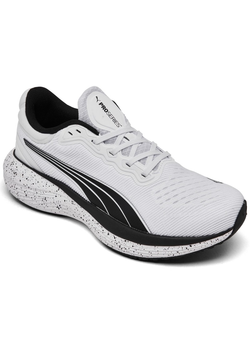 Puma Women's Scend Pro Speckled Running Sneakers from Finish Line - White