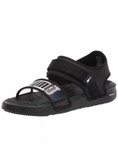 PUMA Women's SOFTRIDE Slide Sandal Sport Black White