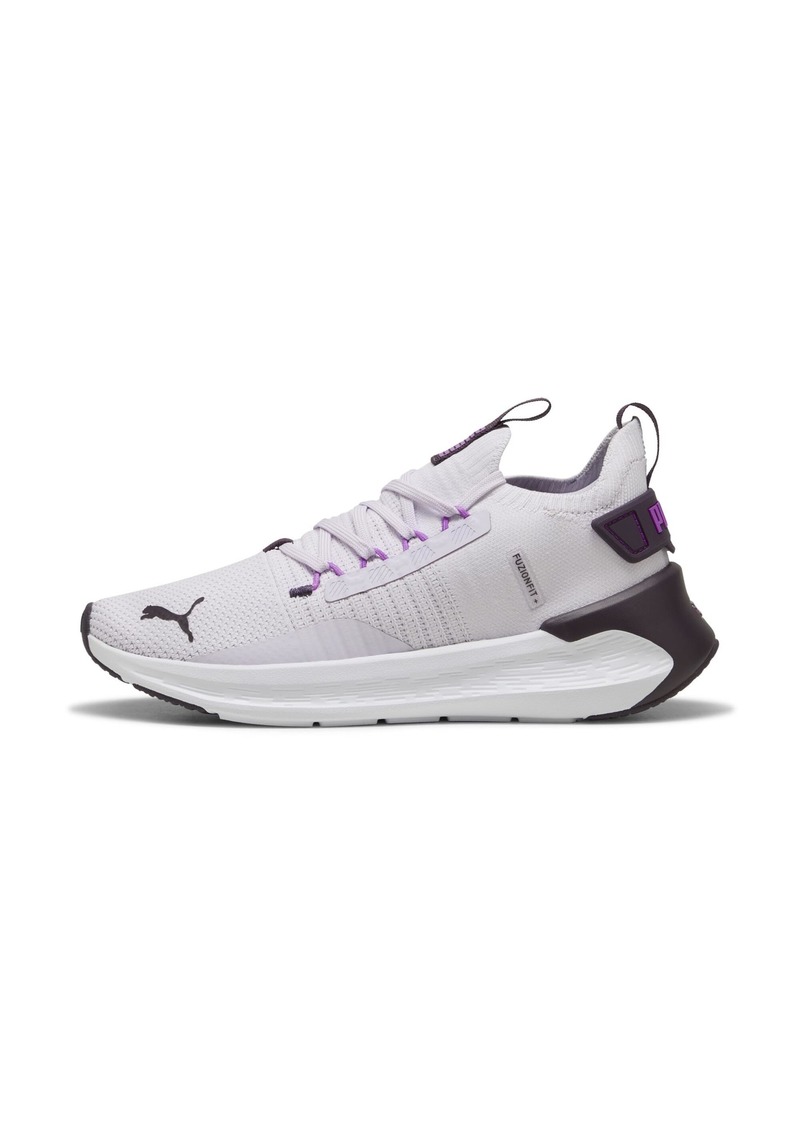 PUMA Women's Softride Symmetry Fuzion Running Shoe Sneaker Lilac Frost-Midnight Plum-Pure Magenta