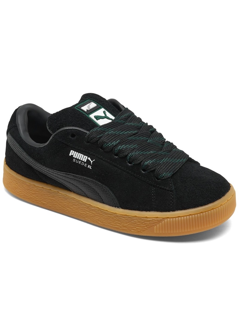 Puma Women's Suede Xl Skate Casual Sneakers from Finish Line - Black