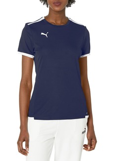 PUMA Women's Teamliga Jersey Peacoat White