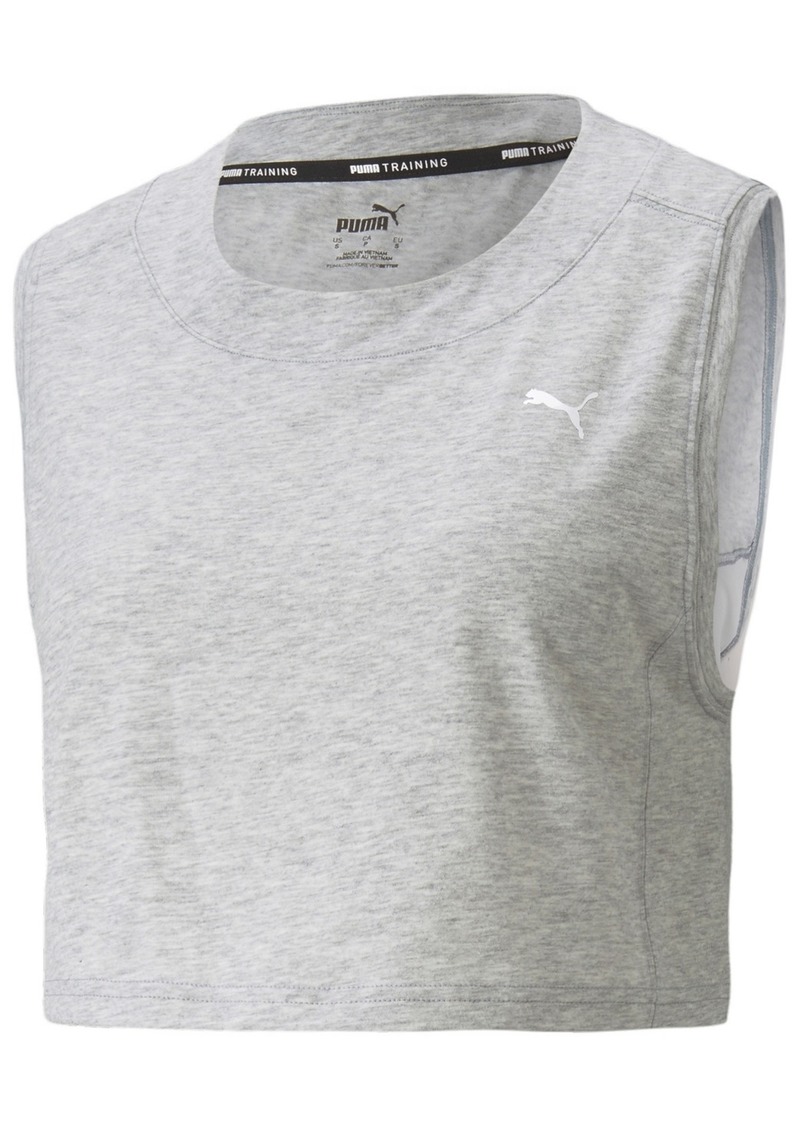 Puma Women's Train Logo Muscle Crop T-Shirt