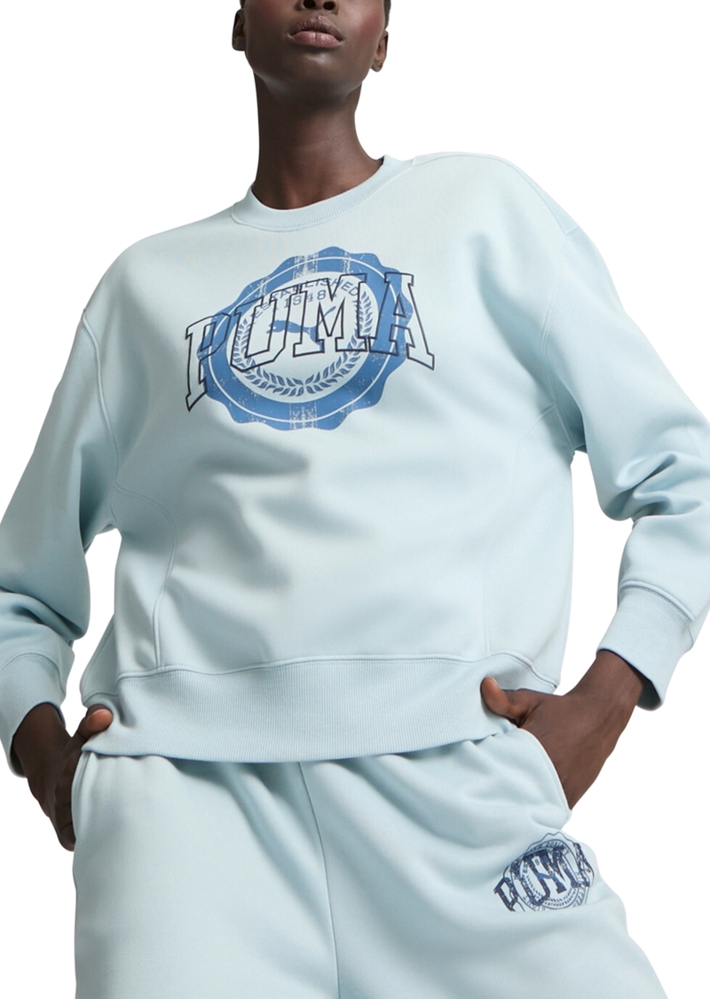 Puma Women's Vintage Sport Crewneck Sweatshirt - Frosted Dew