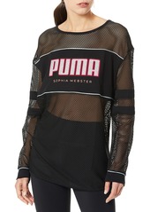PUMA Women's x Sophia Long Sleeve Tee Black S
