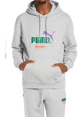 PUMA x Butter Goods Graphic Hoodie in Light Gray Heather at Nordstrom