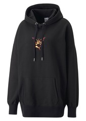 PUMA x Dua Lipa Oversize Hoodie Sweatshirt in Puma Black at Nordstrom