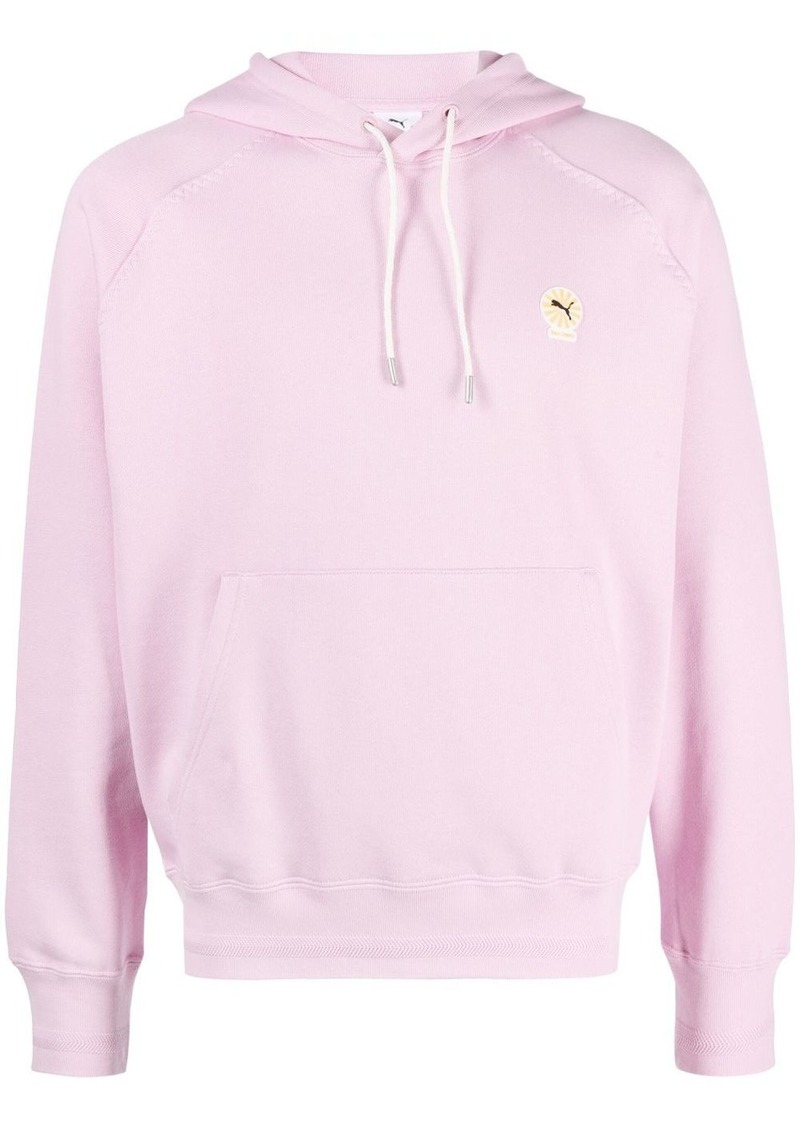 Puma slogan-print drawstring hoodie