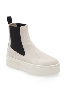 PUMA Mayze Infuse Chelsea Boot in Marshmallow at Nordstrom
