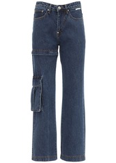 pushBUTTON Denim Cargo Jeans W/ Detachable Leg