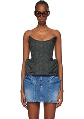 Pushbutton Green Puff Detail Camisole