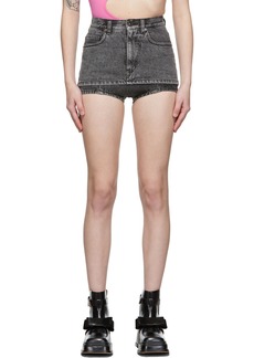 Pushbutton SSENSE Exclusive Black Miniskirt Shorts