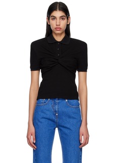 Pushbutton SSENSE Exclusive Black Twisted Polo