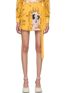 Pushbutton SSENSE Exclusive Yellow Crying Girl Miniskirt