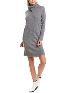 Qi Cashmere Roll Neck Cashmere Sweaterdress