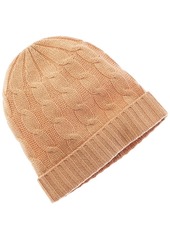 Qi Cashmere Shimmer Cable Cashmere Beanie