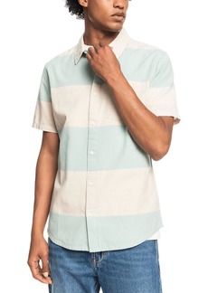 Quiksilver Kalua Kobi Mens Colorblock Regular Fit Button-Down Shirt