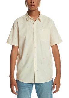 Quiksilver Mens Cotton Collar Button-Down Shirt