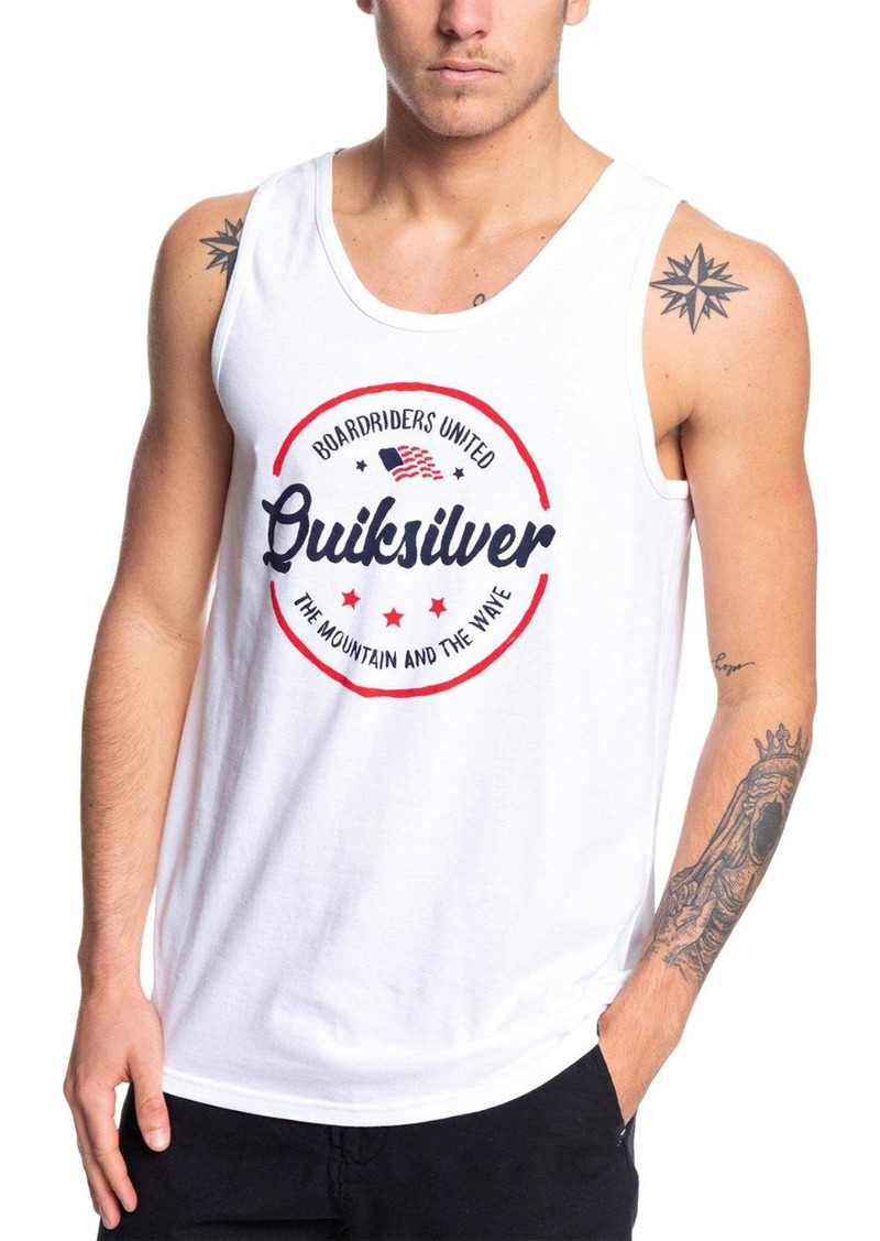 Quiksilver Mens Cotton Logo Tank Top