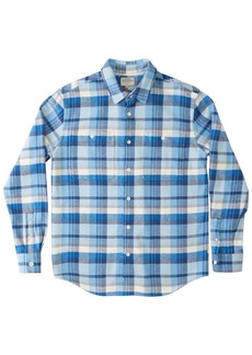 Quiksilver Mens Flannel Plaid Button-Down Shirt