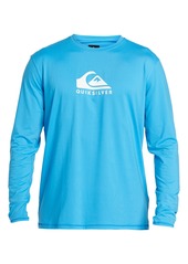 Men's Quiksilver Men's Solid Streak Long Sleeve Graphic Performance T-Shirt