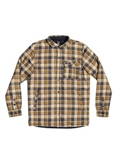 Quiksilver Men's Wildcard Water Repellent Plaid Flannel Shirt Jacket