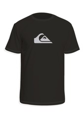 Quiksilver Men's Solid Streak Short Sleeves Rashguard T-shirt - Black