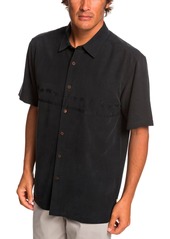 Quiksilver Men's Tahiti Palms Short Sleeve Shirt - Black