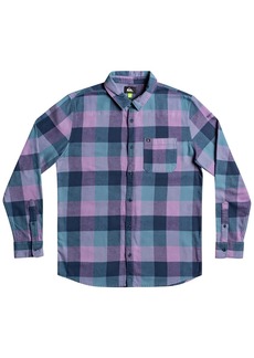 Quiksilver Motherfly Mens Flannel Check Print Button-Down Shirt