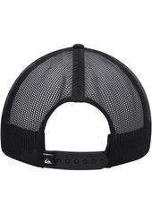 Quiksilver Quicksilver Men's Black Groundswell Trucker Snapback Hat - Kvj-black