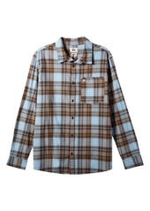 Quiksilver Banchor Plaid Stretch Flannel Button-Up Shirt