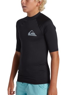Quiksilver Big Boys Everyday Short-Sleeve Upf 50 Surf T-Shirt - Black