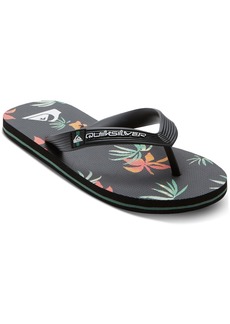 Quiksilver Boys Molokai Art Ii Flip-Flop Sandals - Black/orange/green