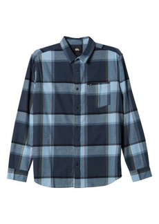 Quiksilver Brooks Plaid Flannel Button-Up Shirt