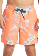 Quiksilver Everyday Mix Volley Swim Trunks in Azure Blue at Nordstrom Rack
