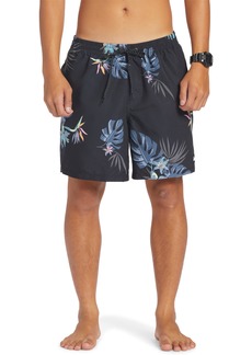 Quiksilver Everyday Mix Volley Swim Trunks in Black at Nordstrom Rack