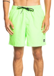 Quiksilver Everyday Volley 17 Swim Trunks in Green Gecko at Nordstrom Rack