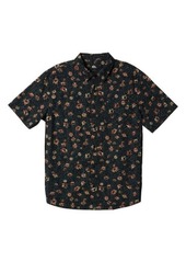 Quiksilver Future Hippie Floral Short Sleeve Button-Up Shirt