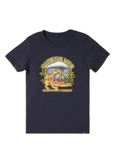 Quiksilver Kids' Barking Tiger Logo Graphic T-Shirt