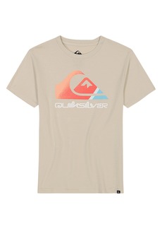 Quiksilver Kids' Logo Splice Graphic T-Shirt in Overcast at Nordstrom Rack