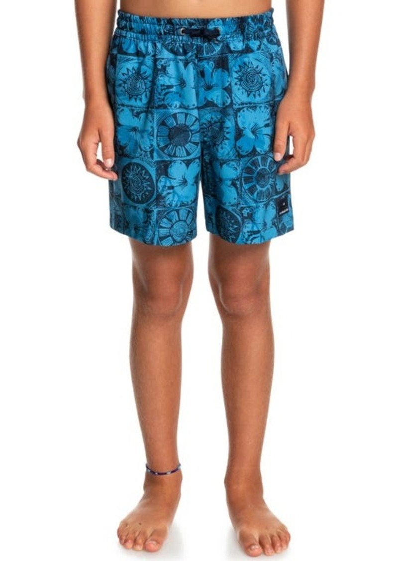 Quiksilver Kids' Oceanmade Recycled Polyester Swim Trunks