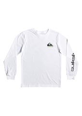 Quiksilver Kids' Omni Logo Long Sleeve Graphic T-Shirt) in White at Nordstrom Rack